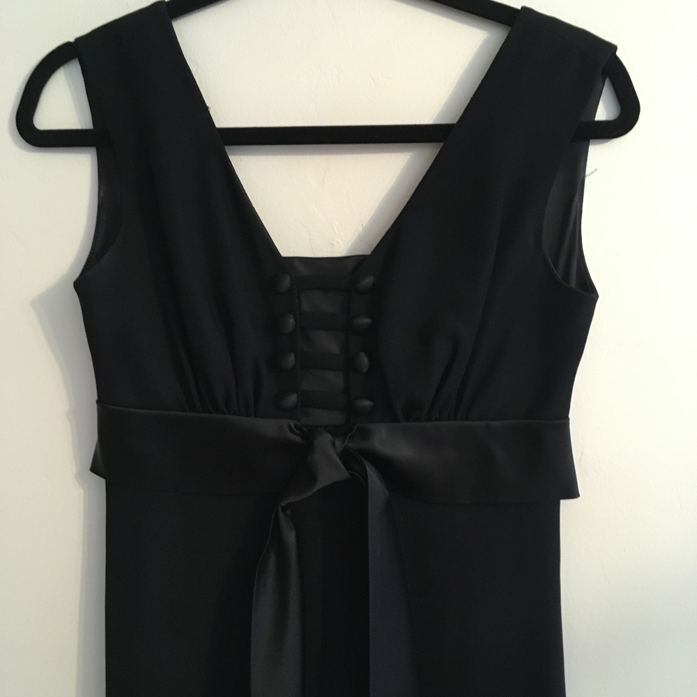 Vintage 1970's black gown w/ pant legs size 7
